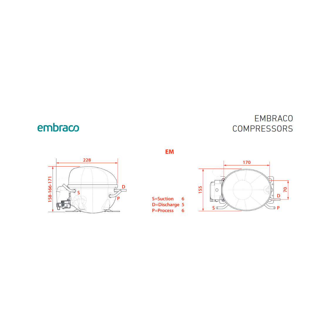 Compressor Embraco Aspera Emt Hdr