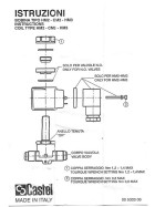 Coil magnetic valve castel hm2 9100-ra2