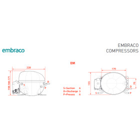 Compressor Cubigel Huayi Ml40tb 133 36