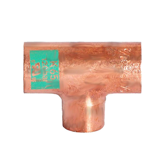 Copper tee reducer k65 f-f-f 5-8 x1-2 x1-2