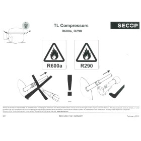 Kompressor Danfoss Secop TL3G, TL3GX